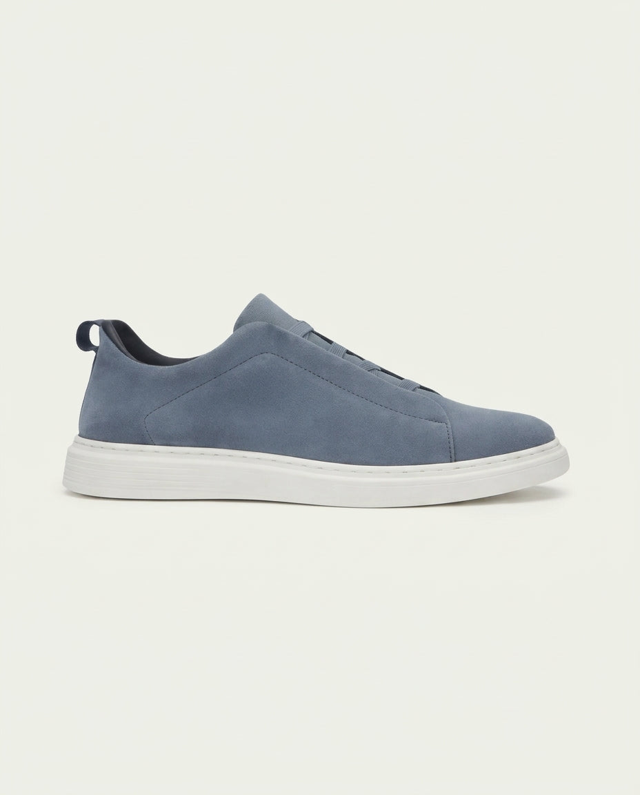 St. Moritz Slip-On Trainer Hellblau – Weiss Modehaus