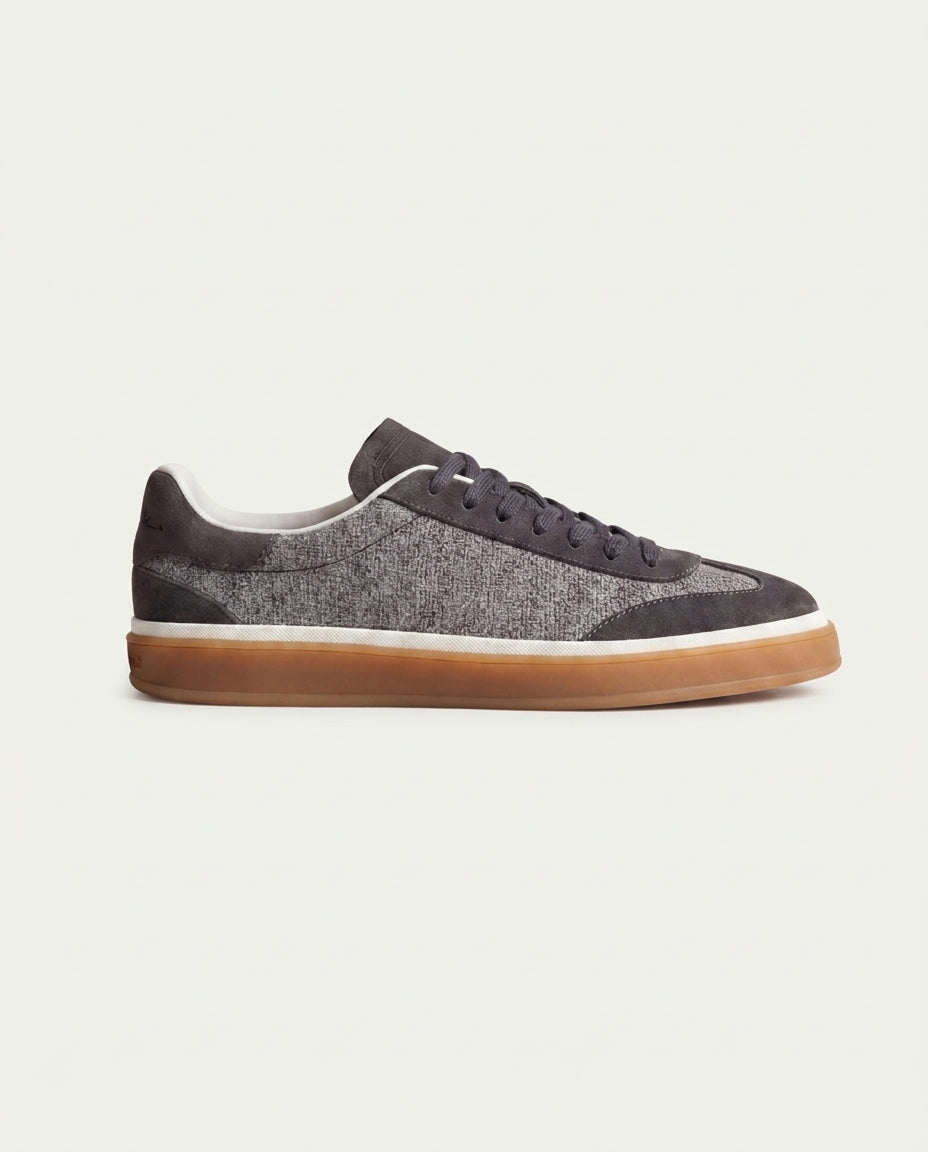 St. Moritz Trainer Dunkelgrau – Weiss Modehaus