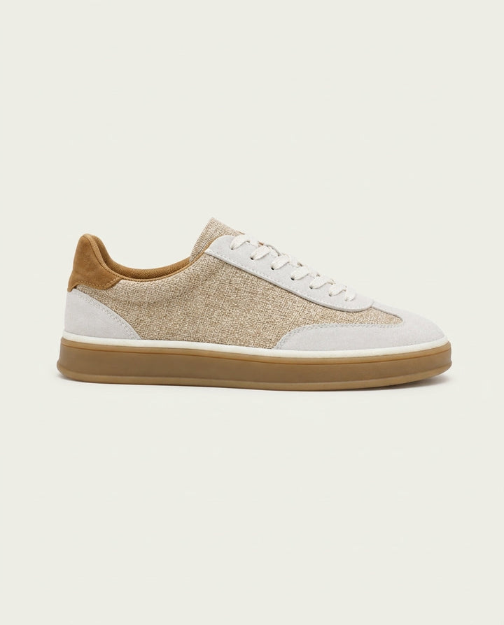 St. Moritz Trainer Beige – Weiss Modehaus