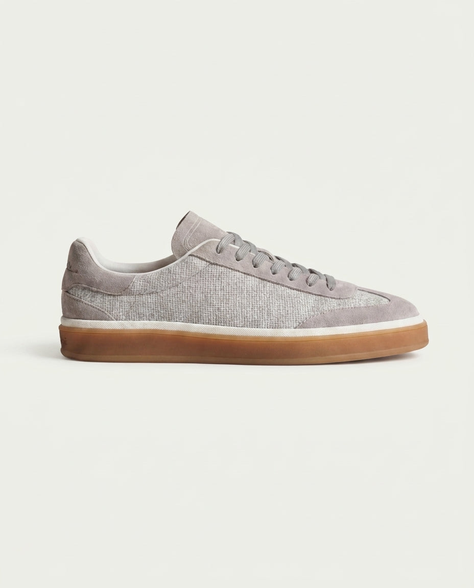 St. Moritz Trainer Grau – Weiss Modehaus