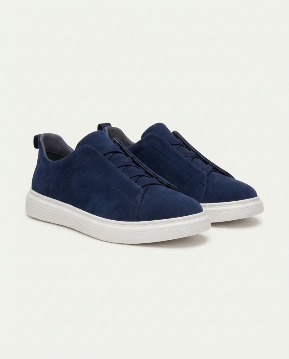 St. Moritz Slip-On Trainer Blau Navy – Bild 2