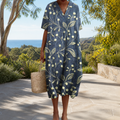 Bequemes Frühlingskleid Damen – Weiss Modehaus