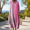Figurbetontes Frühlingskleid mit Print Damen – Weiss Modehaus
