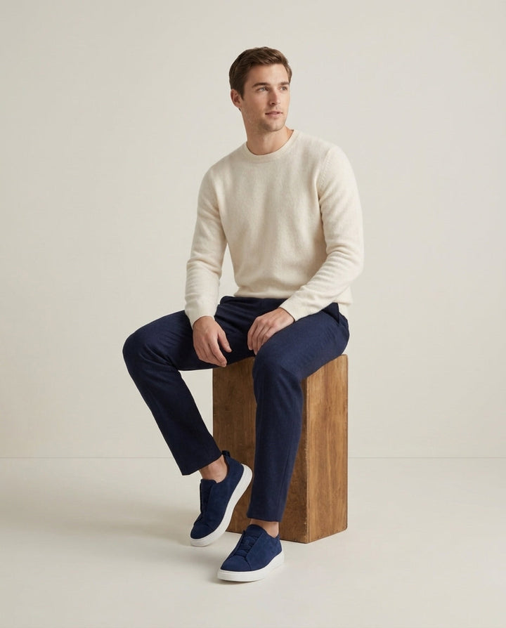 St. Moritz Slip-On Trainer Blau Navy – Bild 4