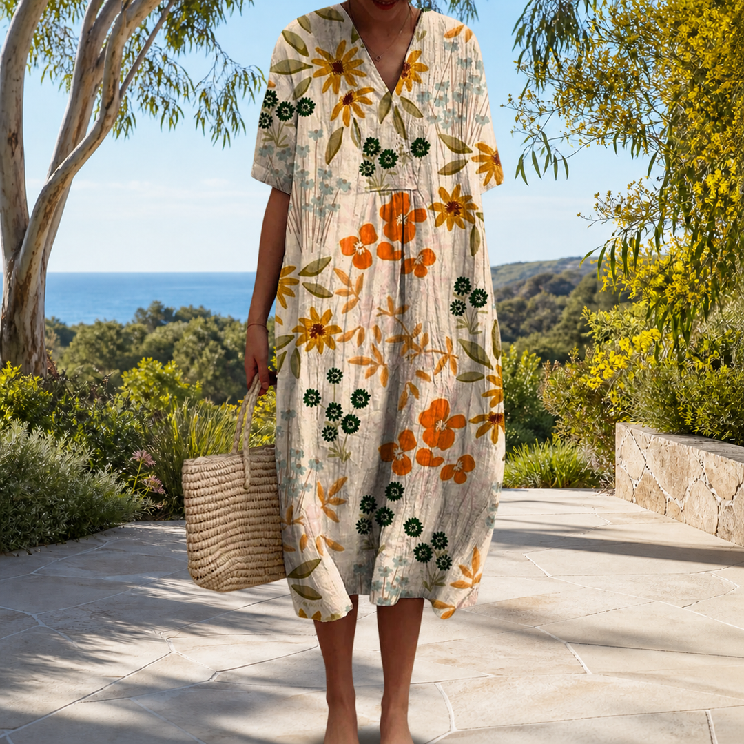 Bequemes Frühlingskleid Damen – Weiss Modehaus