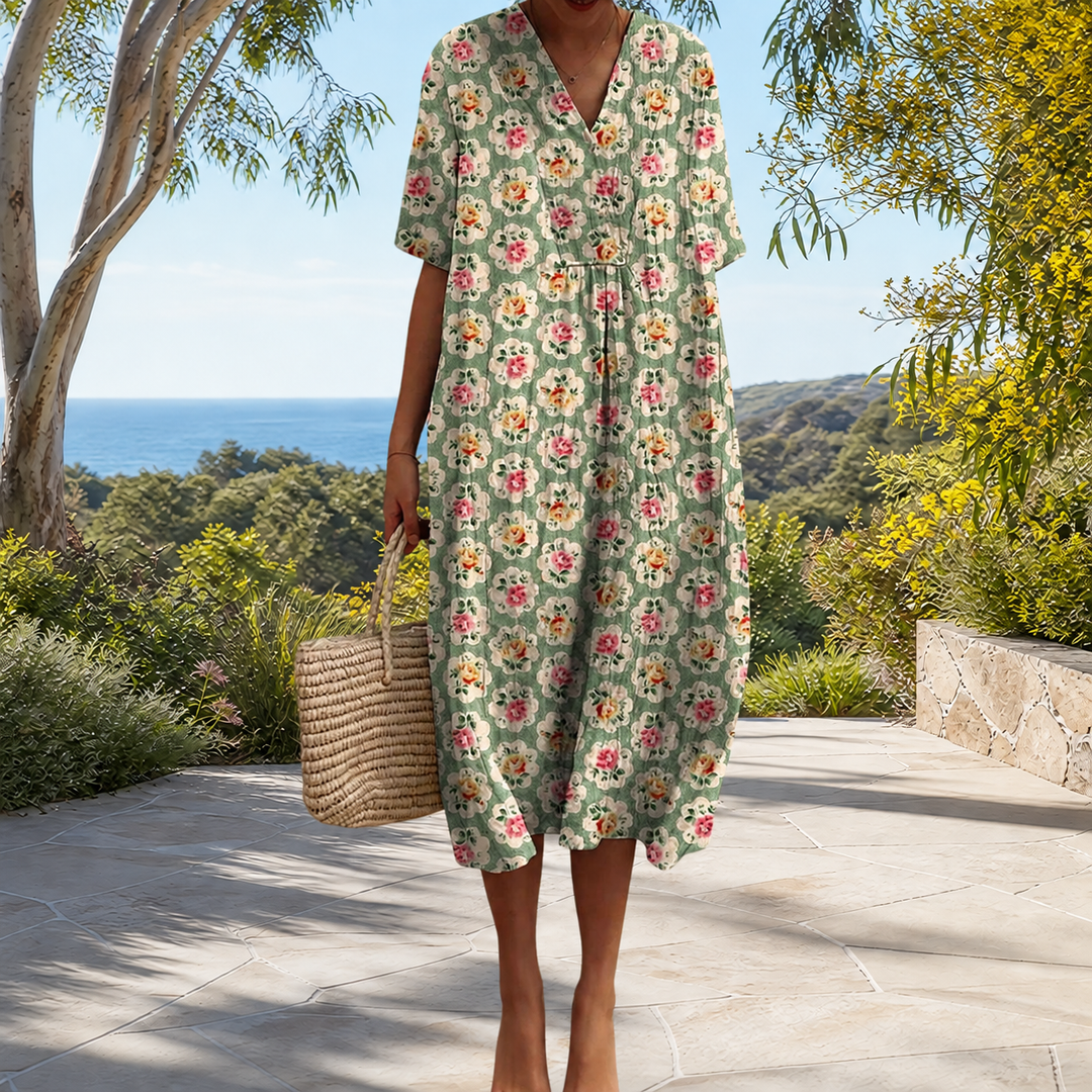 Bequemes Frühlingskleid Damen – Weiss Modehaus