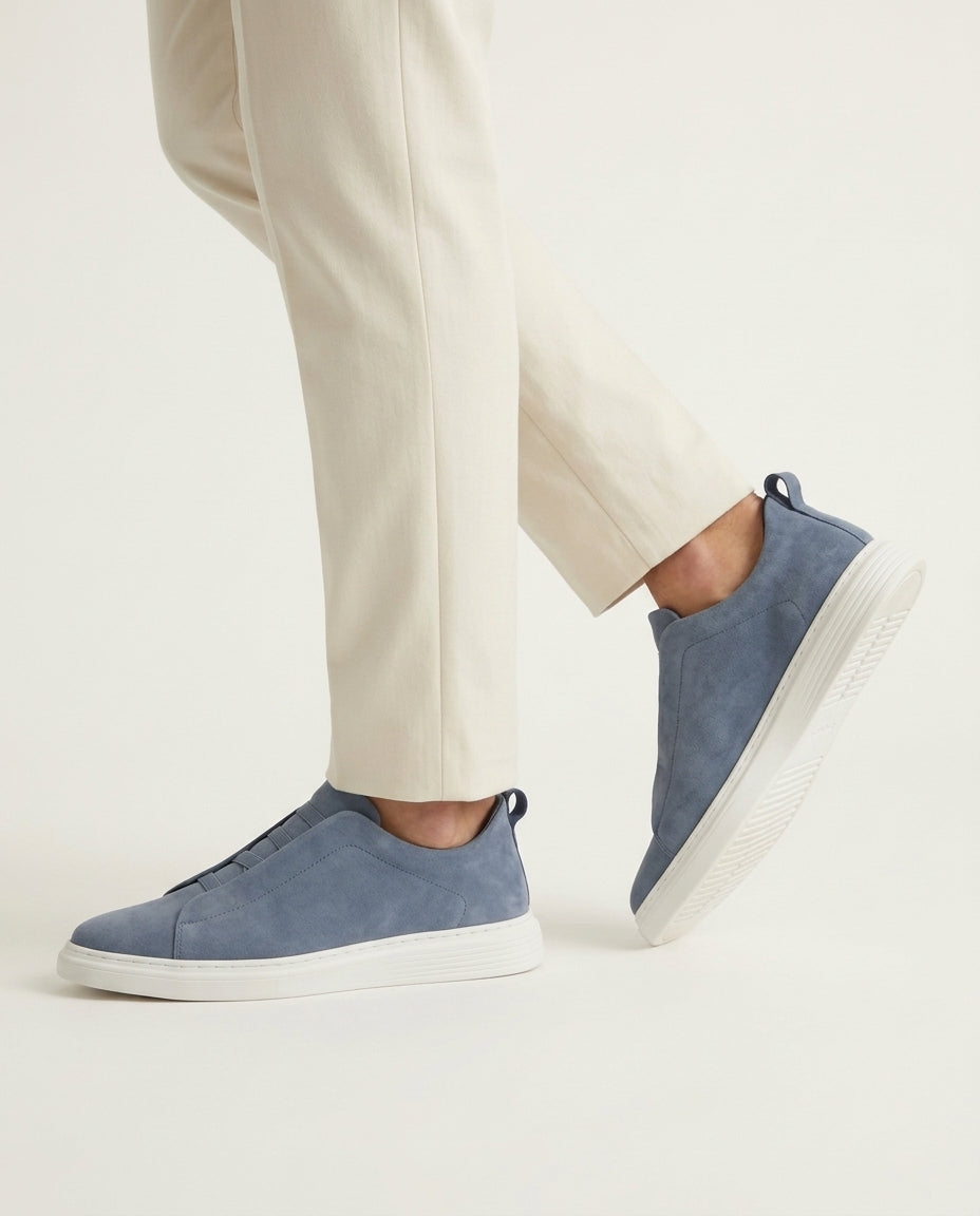 St. Moritz Slip-On Trainer Hellblau – Bild 5