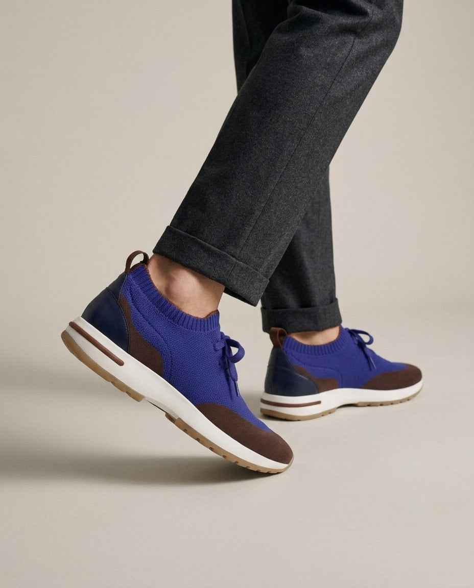 Sneaker Zurigo Blau/Braun – Bild 5