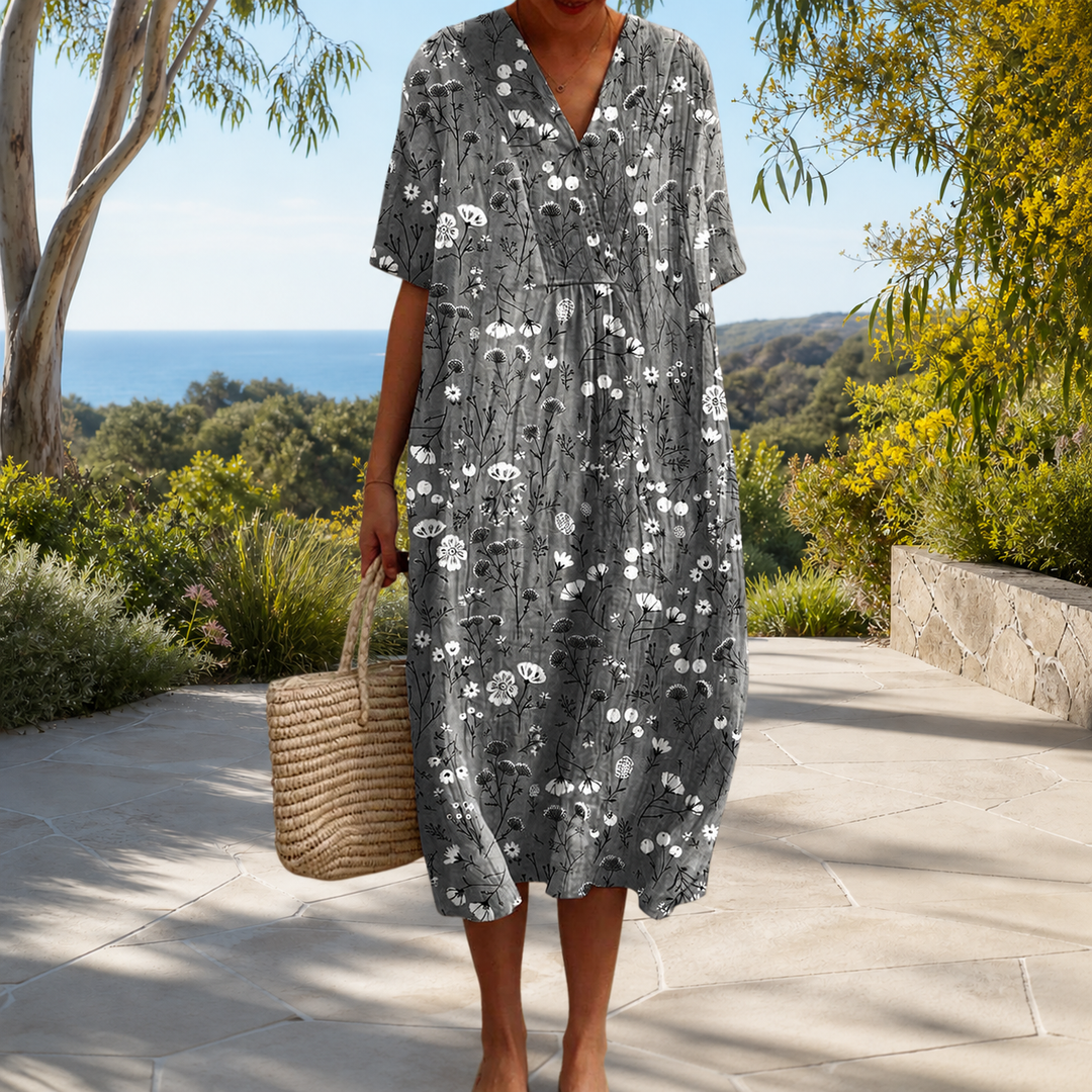 Bequemes Frühlingskleid Damen – Weiss Modehaus