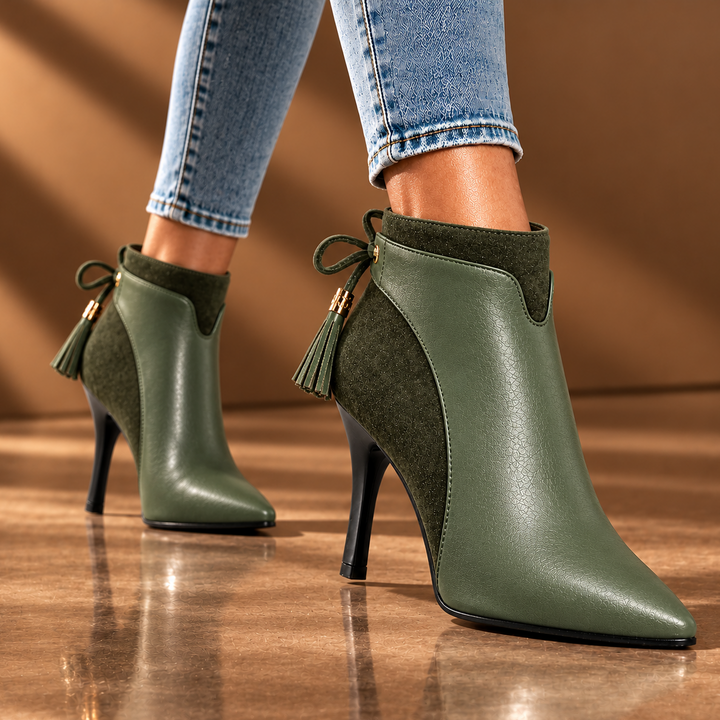 Gia | Stiefeletten aus Wildleder mit Fransen