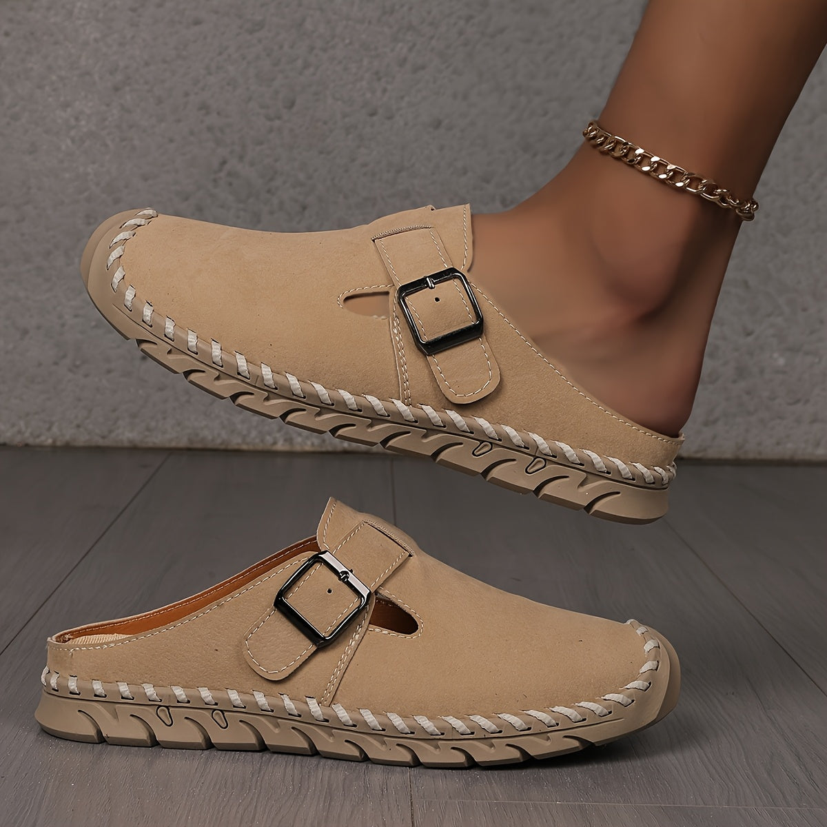 Komfort-Pantolette mit Schnalle Marly – Bild 2