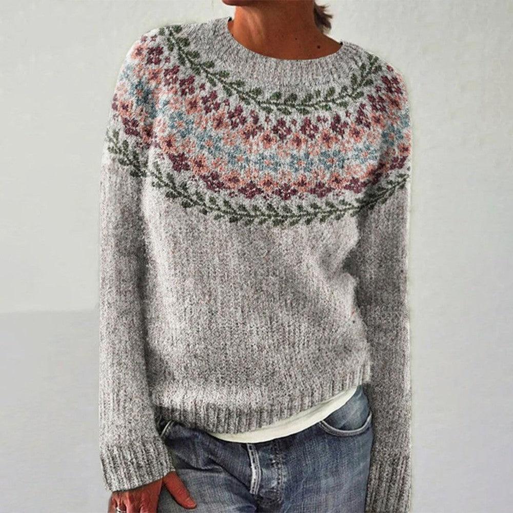 Pullover mit Rundhalsausschnitt Bridget – Weiss Modehaus