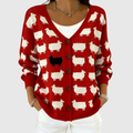 Bequemer Strick-Cardigan mit Knöpfen – Weiss Modehaus