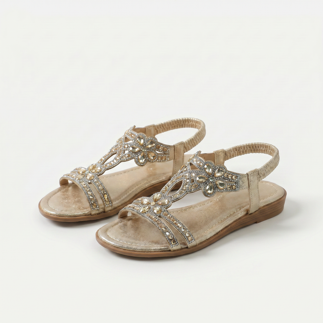 Orthopädische Boho-Sandalen Boho – Weiss Modehaus