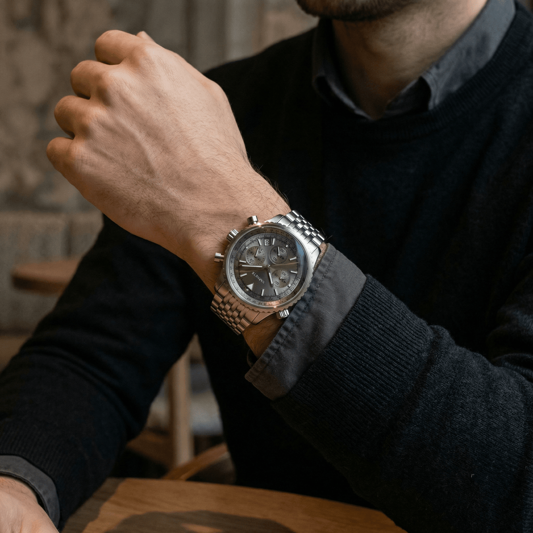 Ludwig™ | Feine Quarzuhr aus Edelstahl