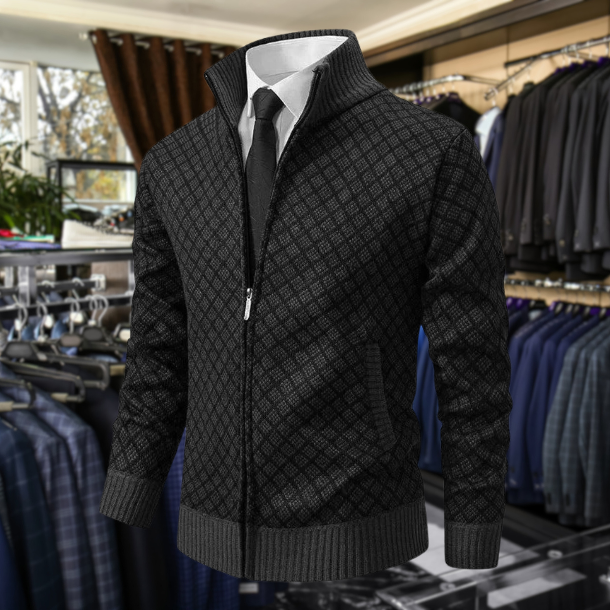 Premium Herren Gilet Weich Fernando – Bild 3
