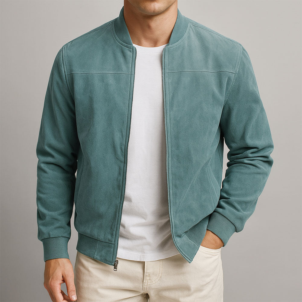 Handgefertigte Wildlederjacke Herren Valerio – Bild 2
