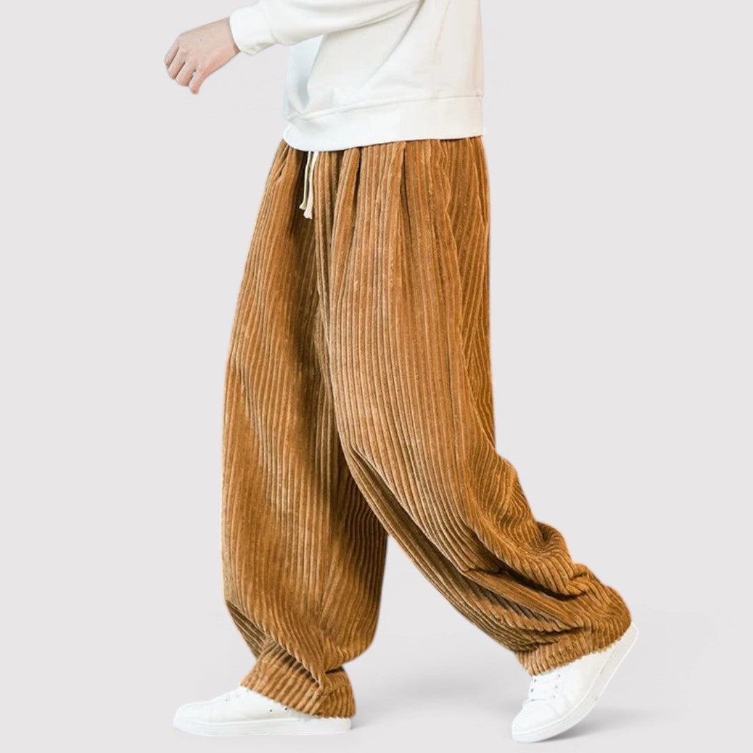 Marco™ | Wide-Leg-Hose mit gerippter Textur