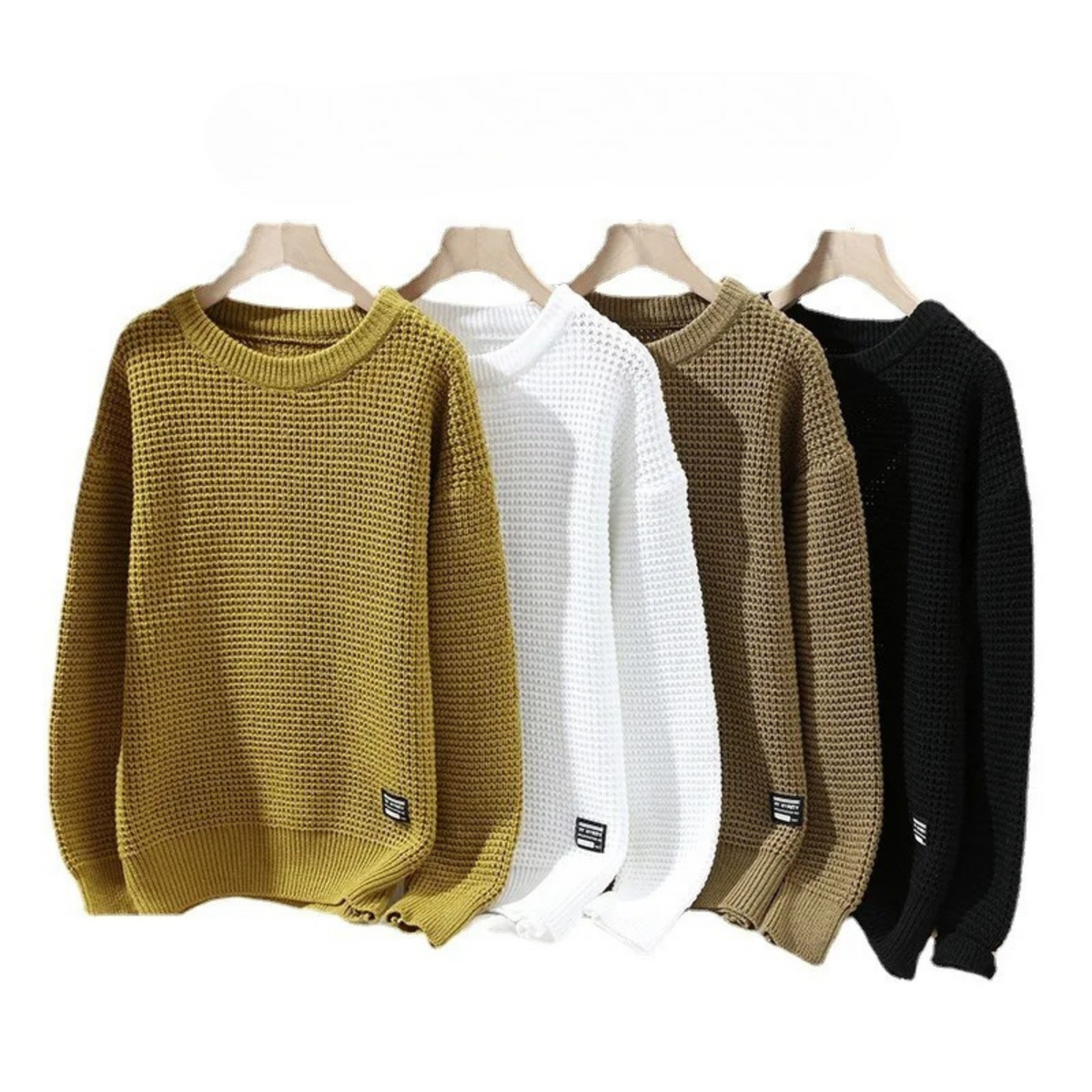 Premium Wabenstrickpullover Herren Remo – Bild 7