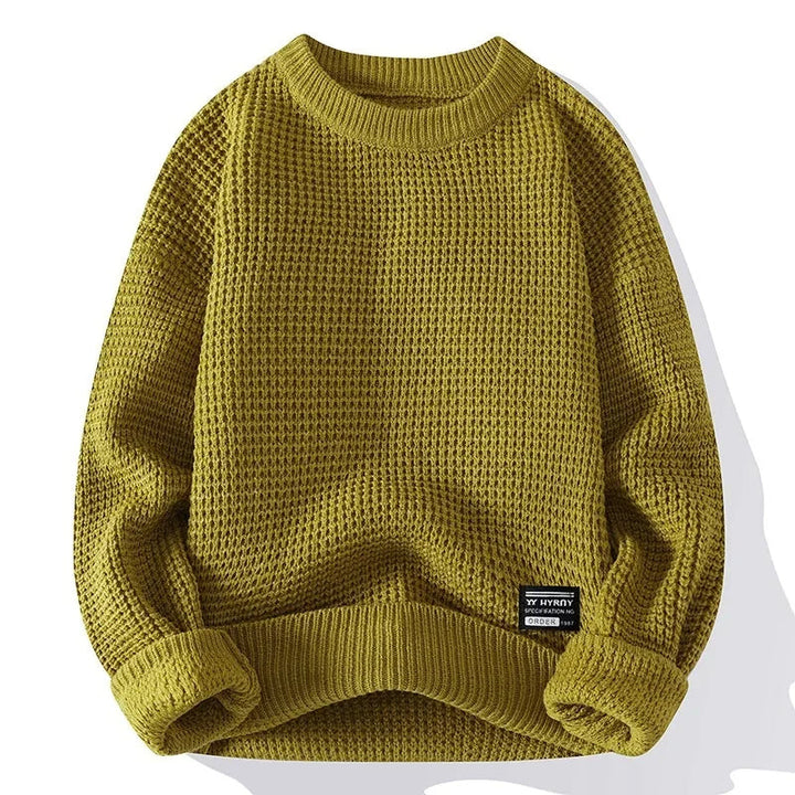 Premium Wabenstrickpullover Herren Remo – Bild 2