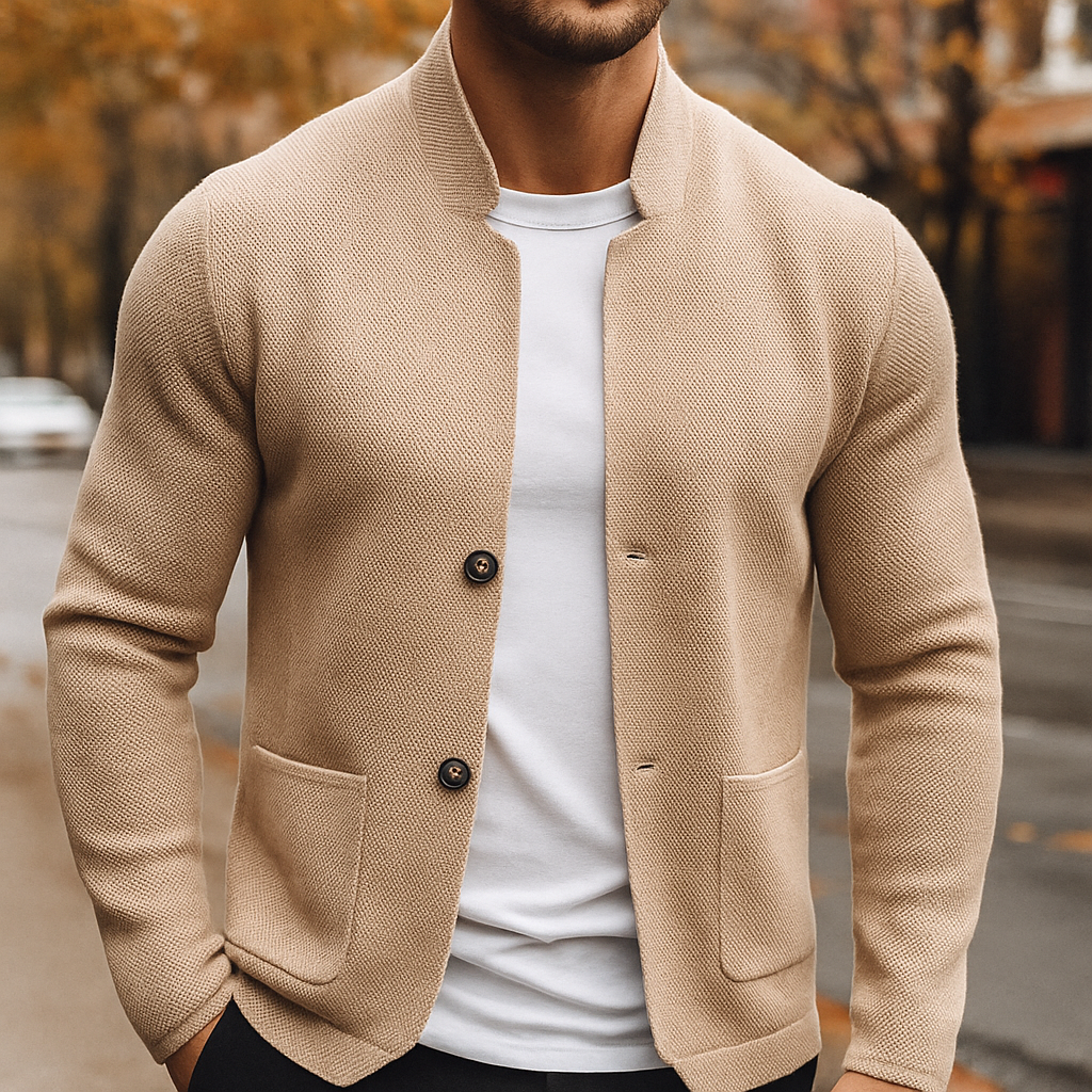 Herrenstrickjacke aus Wolle Rodolfo – Bild 3