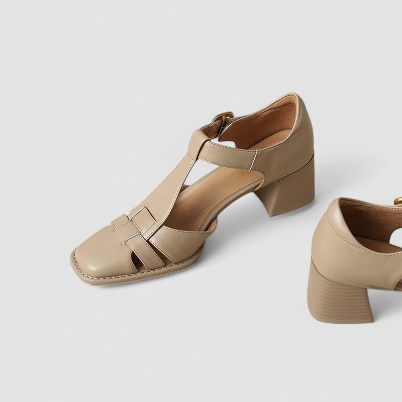 Orthopädische T-Strap Blockabsatzsandalen Scarlett – Bild 5
