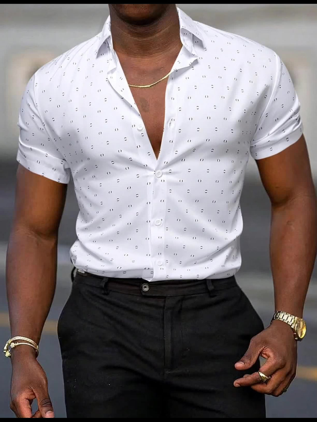 Bedrucktes Sommerhemd Herren Bernardo – Bild 12