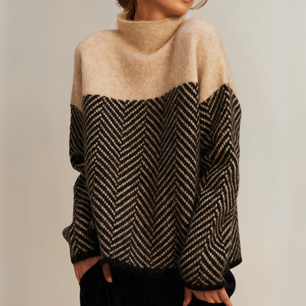 Pullover aus Baumwolle mit Stehkragen Norah – Bild 2