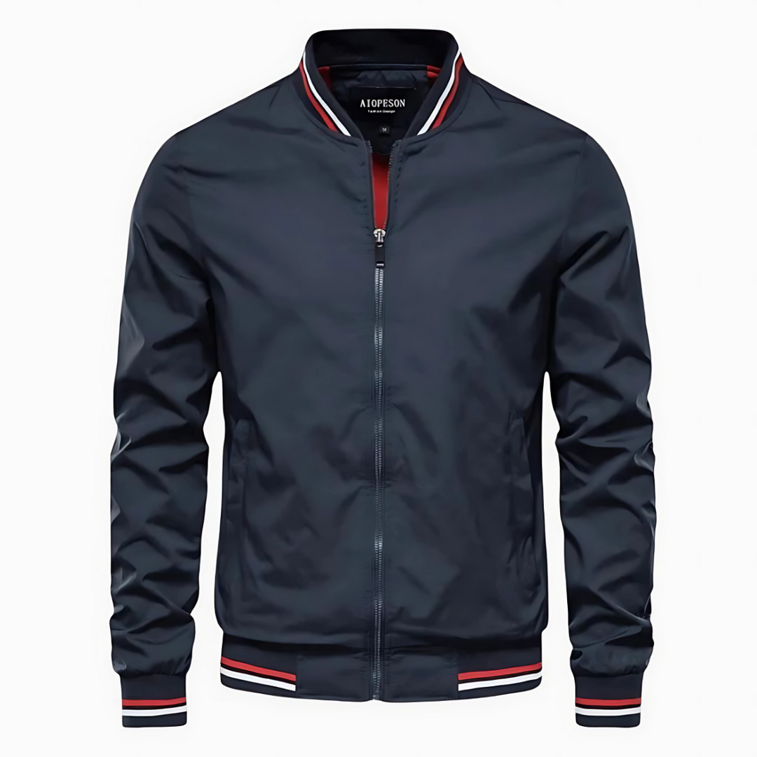 Elegante Stadtjacke Herren Ettore Blau – Weiss Modehaus