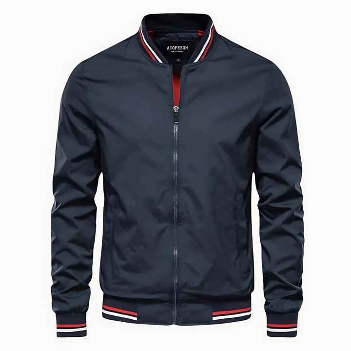 Elegante Stadtjacke Herren Ettore Blau – Weiss Modehaus