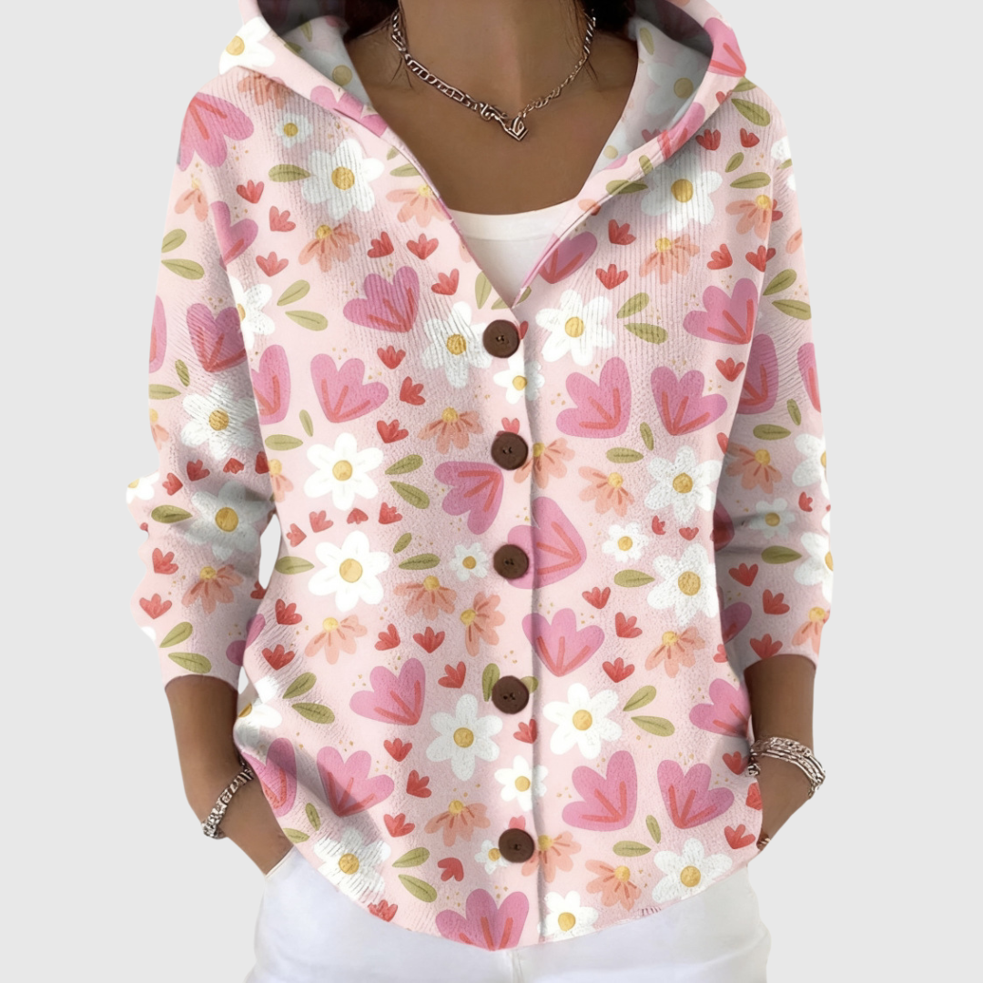 Hooded Strick-Cardigan – Weiss Modehaus