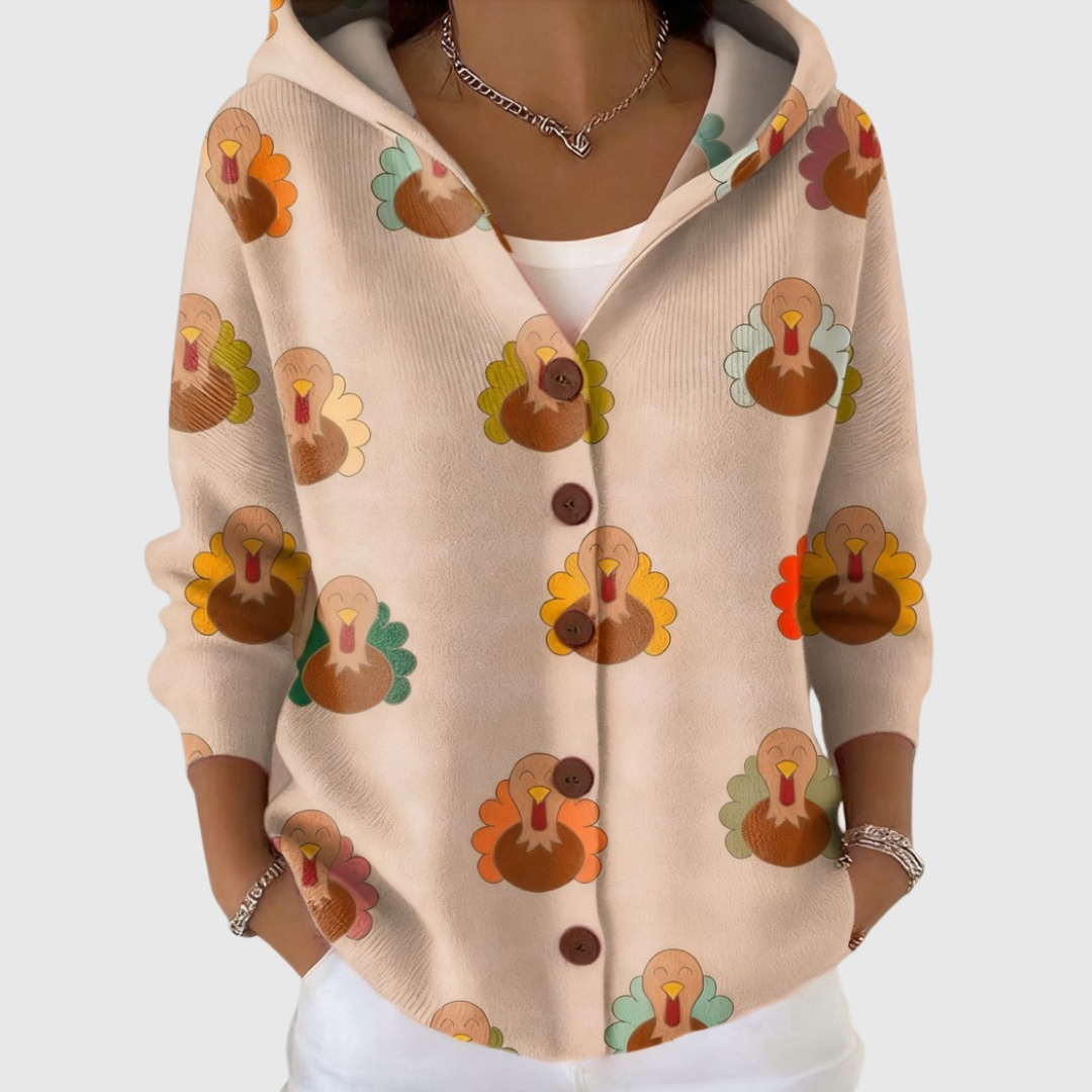 Kapuzen-Strickcardigan – Weiss Modehaus