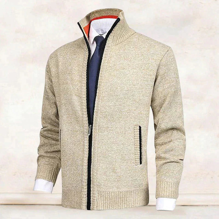 Herren Cardigan mit Stehkragen Alfredo – Bild 2