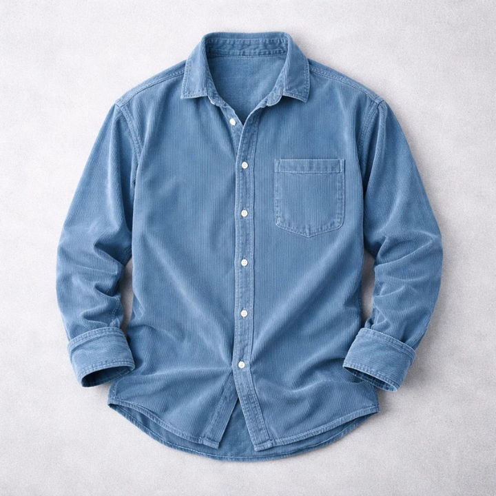 Relaxed Corduroy Shirt Herren Giulio – Bild 2