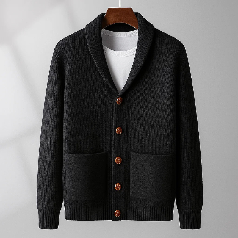 Luxuriöser Cashmere-Cardigan Herren Gualtiero – Bild 4