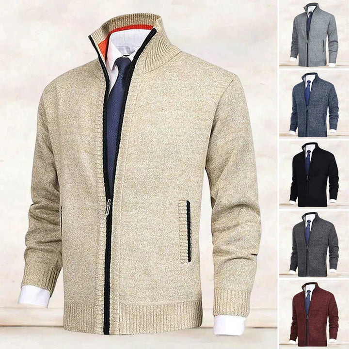 Herren Cardigan mit Stehkragen Alfredo – Bild 8