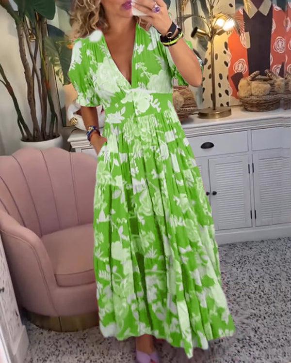 Floriana - Vibrantes Blumenkleid