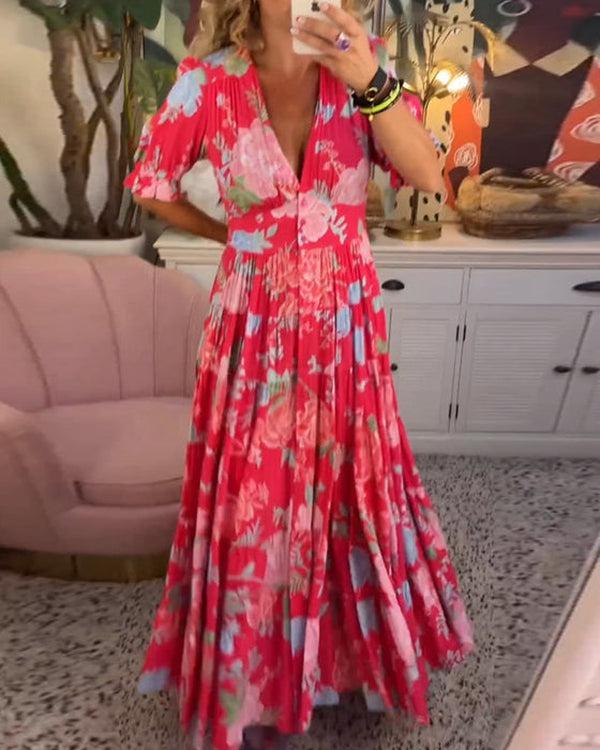 Floriana - Vibrantes Blumenkleid