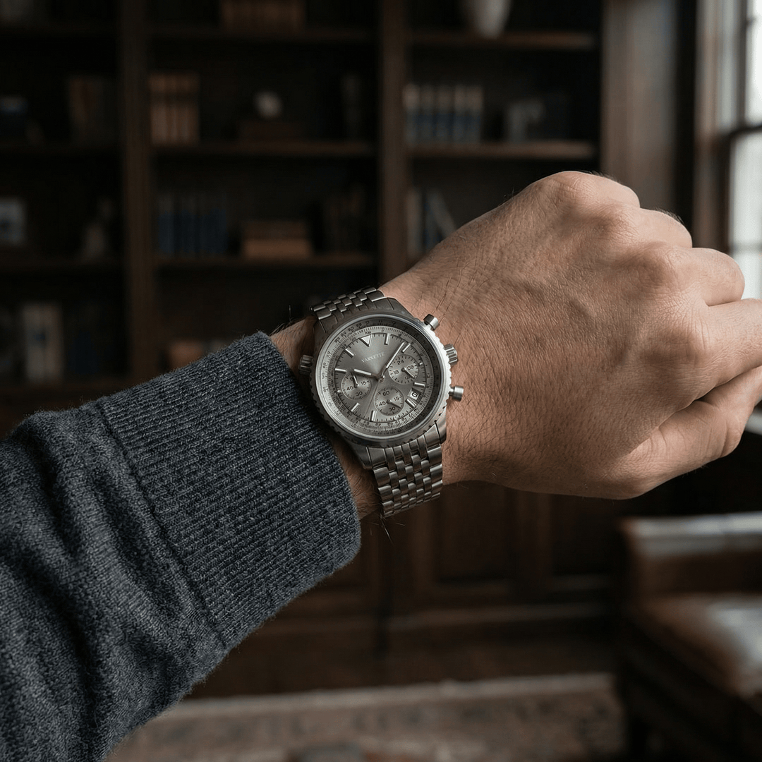 Ludwig™ | Feine Quarzuhr aus Edelstahl