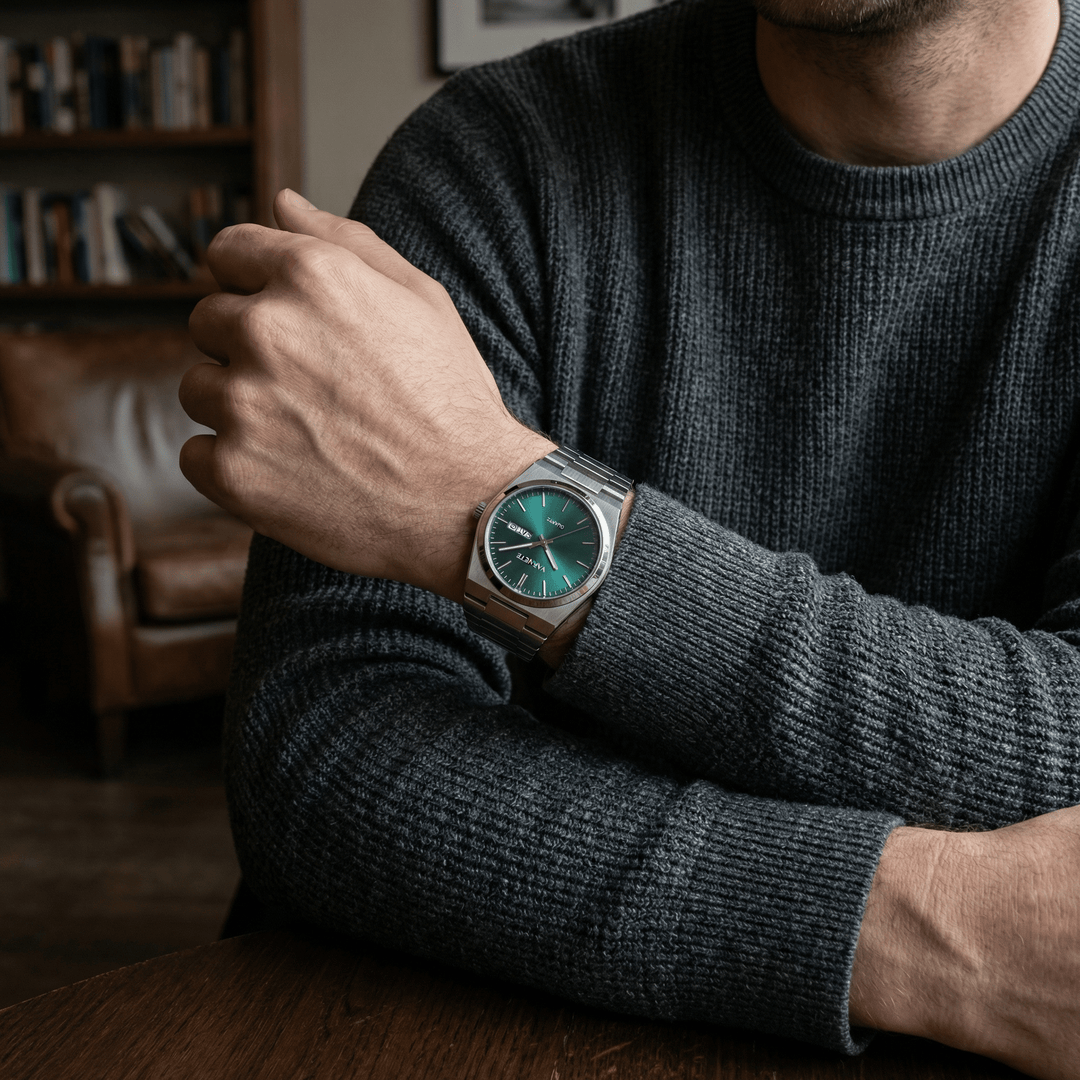 Emanuel™ | Kraftvolle Quarzuhr Edelstahl