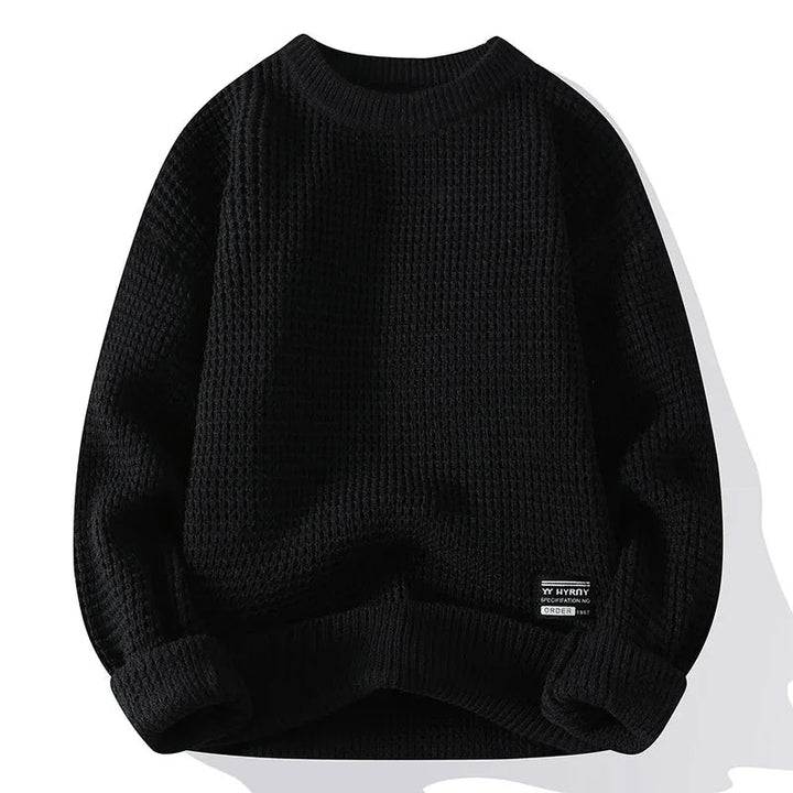 Premium Wabenstrickpullover Herren Remo – Bild 4