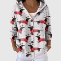 Strick-Cardigan mit Kapuze – Weiss Modehaus