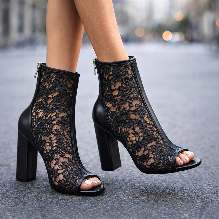 Ameli | Stiefeletten mit Spitzenabsatz und Spitze