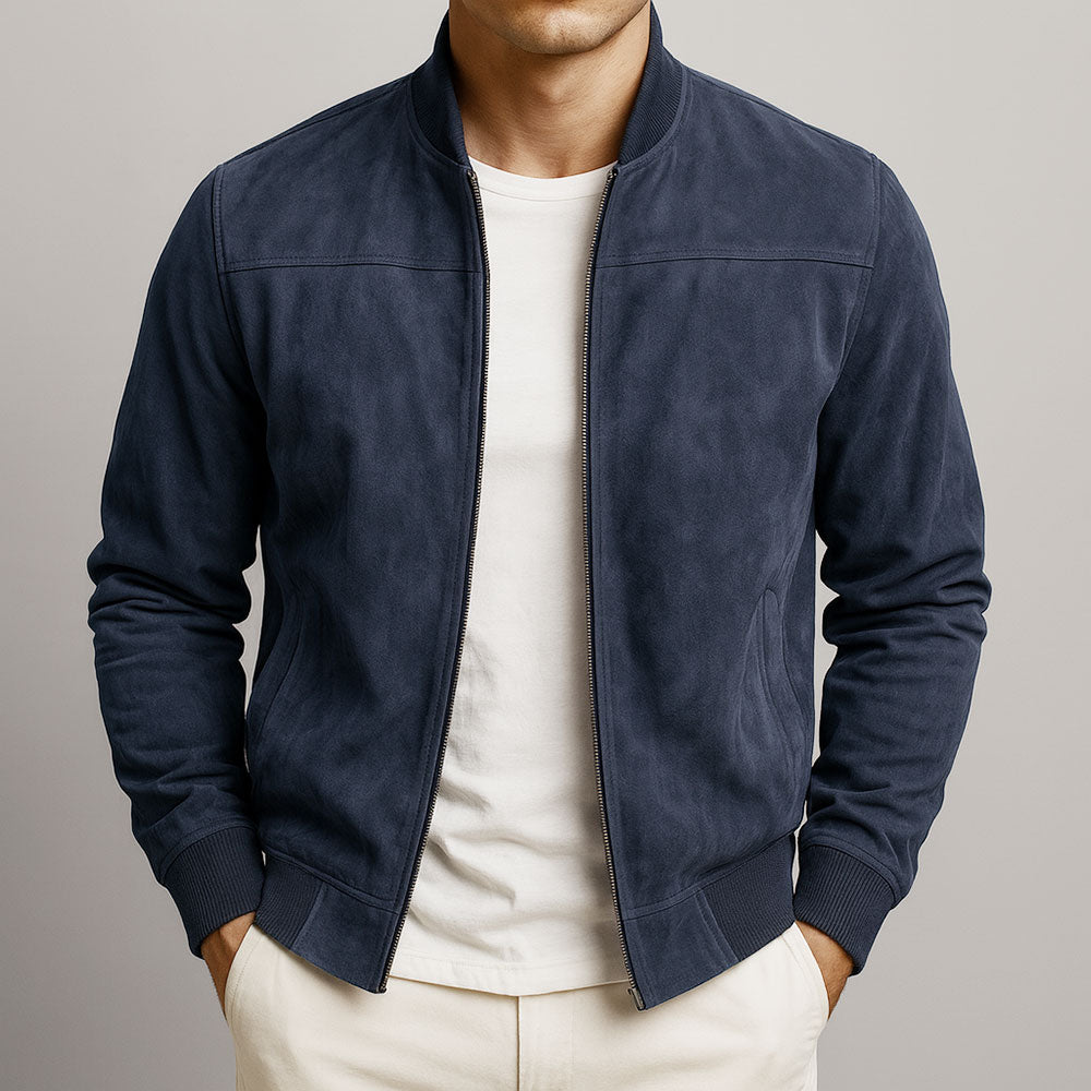 Handgefertigte Wildlederjacke Herren Valerio – Bild 4