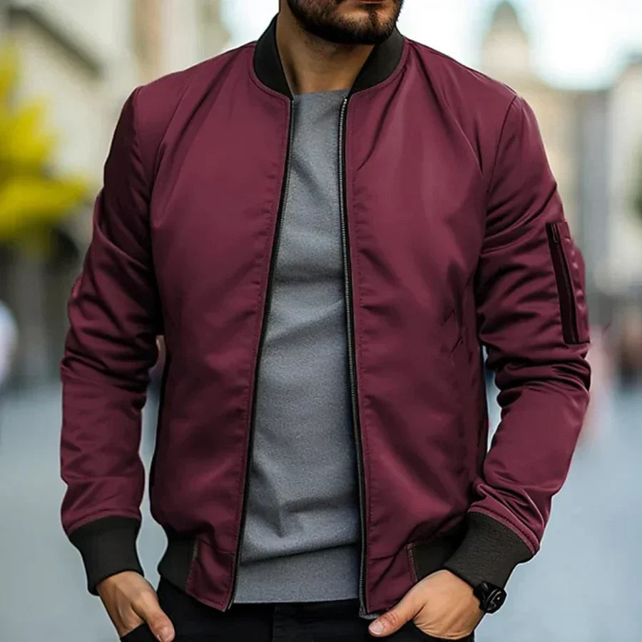 Klassischer Eleganter Bomber Herren Riccardo – Bild 5