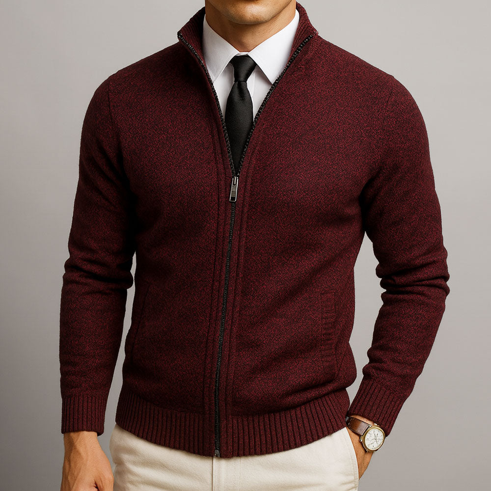 Maßgeschneiderter Wollcardigan Herren Gregorio – Bild 4
