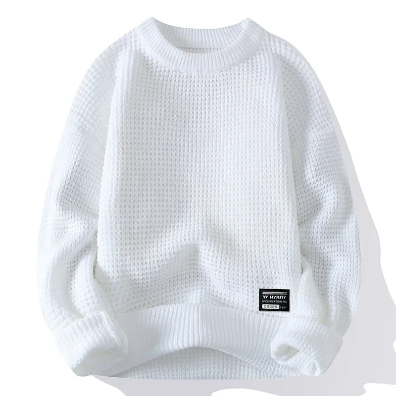 Premium Wabenstrickpullover Herren Remo – Bild 5