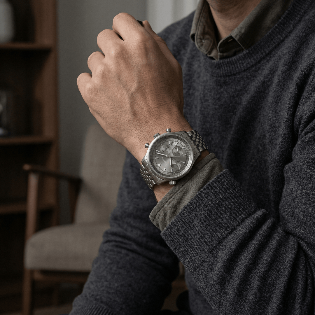 Ludwig™ | Feine Quarzuhr aus Edelstahl