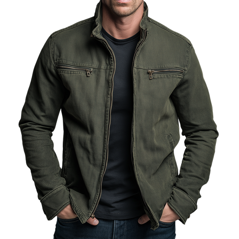 Vintage Militärjacke Herren Renato – Bild 2