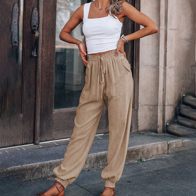 Elegante Jogginghosen mit Kordelzug Kaeli – Bild 5
